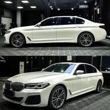 金属白色改色膜汽车贴纸变色乙烯基膜PET无气泡包装汽车配件汽车自粘贴花