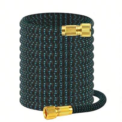 1pc Plastic High Pressure Expandable Garden Hose, Retractable Washing Car Water Pipe, Home & Garden Watering Use
