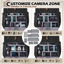 Camera Bag Backpack For DSLR/SLR Mirrorless 15.6 Inch Laptop Camera Back Pack For Photographers Anti-Theft Photography Bags Case With Tripod Holder & Rain Cover - 黑色 - 查看 4