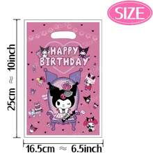Sanrio 20Pcs Handbag Candy Bags Kuromi Birthday Party Decoration Teen Gift Packing Bag Birthday Shower Party Supplies