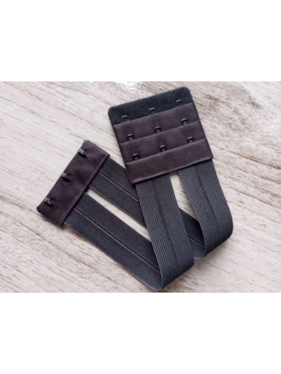Elastic Bra Extender Size 23 X 5.5 CM - Model 3 Hooks 3 Adjustments Transparent Large - Negro - Ver 1