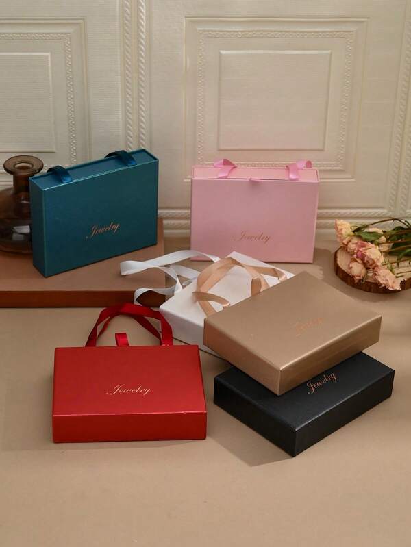 1pc Multi-Color Fashion Gift Box Packaging, Mother's Day, Valentine's Day Gift For Couples, Necklace, Bracelet, Earrings, Ring Jewelry Gift, Handbag Packaging, Suitable For Daily And Holiday Gifts