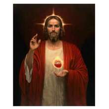 1 Pc Optional Frame Posters Wall Arts Pop Christian Jesus Classical Canvas Art Church GalleryInspired Wall Decor For Living Room