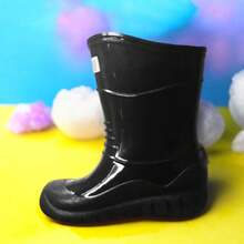 Botas de lluvia de niños y niñas - Negro - Ver 2