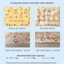 1/2 pieza Colchoneta de enfriamiento con agua para mascotas, almohadilla refrescante de verano para perros y gatos de tamaño medio-pequeño, disponible en una variedad de colores, con bolsas de frío para un enfriamiento mejorado