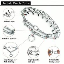 Dog Training Prong Pinch Adjustable Metal Steel Chain Choke Spike Collar 60CM - 1086358 - View 8