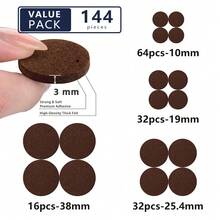 96/144/240 Stück Set rutschfeste Tisch- und Stuhlgleiter, verschleißfeste Pads für Zuhause, geräuschreduzierend, schützende Pads (Das Produkt hat eine rutschfeste Funktion nach dem Anbringen, vermeiden Sie zu starkes Ziehen des Hockers, um den Boden nicht zu beschädigen) - Verschiedenfarbig - Übersicht 16