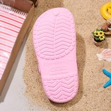 1双女童舒适时尚休闲轻便透气粉色沙滩凉鞋，保护脚趾，防水 - 粉色 - 查看 7