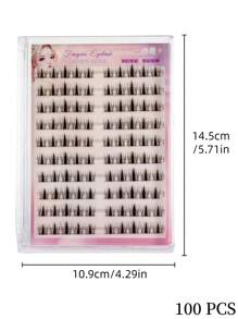 100 Clusters Glue-Free Bunny Eyelashes Set | C-Curl 3D Glam Wispy Lashes, Ultra Soft & Comfortable | Korean Japanese Style Easy Wear For Daily & Parties | Cruelty-Free, Reusable, Lightweight & Beginner-Friendly | All-Day Wear, Waterproof & Sweatproof For Special Occasions