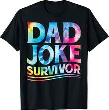 Kids Dad Joke Survivor Tie Dye Matching Father Son Dad Jokes T-Shirt)Asc Gift Ideas - Black - View 1