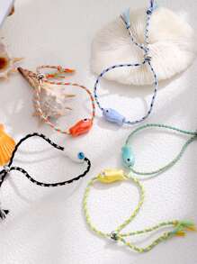 1pc Adorable Ceramic Fish Bracelet, Suitable For Everyday Wearing