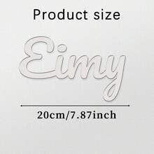 1 pieza Placa decorativa de acrílico con nombre personalizado en rosa/dorado/plateado/azul, perfecta para bodas, cumpleaños, aniversarios, Día de la Madre, decoración de habitaciones, decoración del hogar, decoración de dormitorios, decoración para Navidad, Acción de Gracias, Halloween, fiestas de graduación y celebraciones - Multicolor - Ver 8