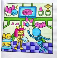 [Healing & Stress Relief] "Spooky Summer" 48-Page Coloring Book - Cute Pixies' Summer Time For You To Color, Beginner-Friendly Tracing & Doodle Art For Stress Relief, Thick & Opaque, Safe & , Back To School Gift (Recommended For Use With A Painting Pad)