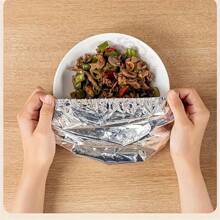 10/20pcs Aluminum Foil Insulation Covers For Kitchen & Dining Table - Reusable, Heat Retention Food Wraps For Picnics, Camping & Home Use, Camping Food Warmer Cover|Foodsafe Cover|Reusable Food Wrap