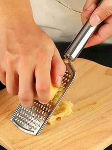 1件/2件不锈钢多功能切片机、萝卜切片机、土豆切片机、蔬菜切片机、刮刀、柠檬切片机、奶酪磨碎机、奶酪切片机、多功能不锈钢蒜切片机、姜切碎机、奶酪切片机、手动姜切片机 - 銀色 - 查看 6