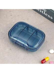 Portable Weekly Pill Box Large Size Waterproof Airtight Medicine Storage Case For Daily Morning, Noon And Night, Compact