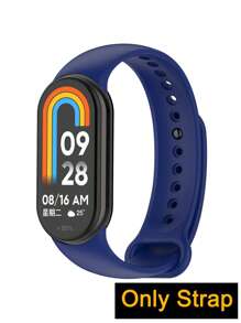 سوار ساعة من السيليكون متوافق مع شاومي Mi Band 3/4/5/6/7/8/9، من خامة جلدية صحية وقابل للتنفس ومقاوم للماء للرياضة، سوار قابل للتعديل، موديل كاجوال وعصري مناسب للاستخدام اليومي والأعياد والحفلات والمنزل والهدايا، إكسسوارات ساعة ذكية