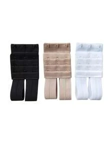 Elastic Bra Extender Size 23 X 5.5 CM - Model 3 Hooks 3 Adjustments Transparent Large - 米色 - 查看 2