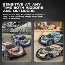 Der neue 6-Kanal Drifting High-Speed Funkfernsteuerungswagen ändert die Farbe bei Exposition gegenüber ultraviolettem Sonnenlicht. 2.4G Elektrisches Sportwagen Spielzeug