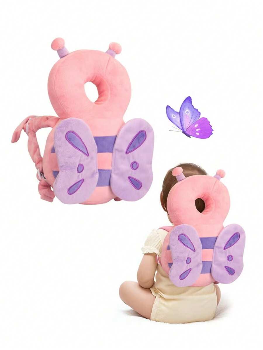 婴儿防摔头枕，头部保护垫背包，可调节婴儿幼儿头部保护垫背包，适合5-26个月的婴儿 - 彩色 - 查看 1