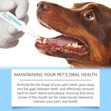 Gel reparador oral para mascotas que elimina el mal aliento y el sarro. Cuidado refrescante para los dientes de mascotas. Bolígrafo para limpieza dental de mascota