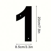 1pc Vintage Style Large Metal House Number - Durable Cast Iron Mailbox Number With Rust-Resistant Finish, Easy-To-Install Wall Mounted Design, Customizable Street Address Sign For Outdoor Decoration, Available In 0-9 Numbers
