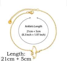 1 Stück 16cm/18cm/21cm Kontur Martinique Landkarte Armband Edelstahl Frankreich Schmuck Fußkette