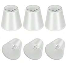 2 件金色和银色布艺 E14 旋入式夹式灯罩，简约美式，适用于水晶吊灯、壁灯、小台灯、照明配件更换 - 燈罩 - 查看 12