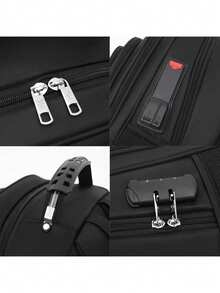 Mochila Notebook Executiva Escola Impermeavel Resistente Costura Reforçada  Cabo Aux Usb Fone Ouvido XIAOBANG - Vermelho - Visão 5