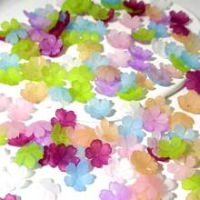 50pcs Colorful Acrylic Small Flower Bead DIY Bracelet, Keychain, Handmade Jewelry Supplies, Festival Gifts