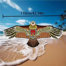 These Brightly Colored Eagle Kites, With A 50-Meter Kite Line, Are Perfect For Beach, Park, And Farm Adventures! Made Of Polyester, They Are Lightweight And Easy To Carry!