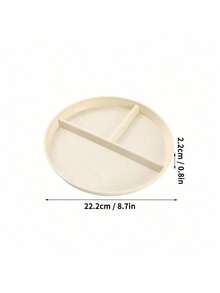 1 pieza Plato con compartimentos, Plato compartimentado, Plato reductor de grasa, Tres compartimentos, Plato de plástico a prueba de golpes, Plato escolar, Apto para microondas y lavavajillas, Adecuado para el control de peso