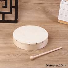 1 件装框架鼓 4/6/7/8/9/10 英寸手鼓木鼓带鼓棒套装音乐游戏玩具打击乐器 - 彩色 - 查看 12