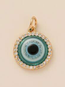 Cute Food Necklace Pendant, Food Rose Cherry Love Weather Cross Butterfly Cake Bread Pattern Rectangular Shape Pendant - Gold - View 12