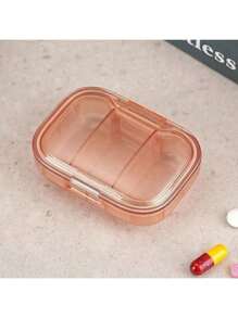 Portable Weekly Pill Box Large Size Waterproof Airtight Medicine Storage Case For Daily Morning, Noon And Night, Compact