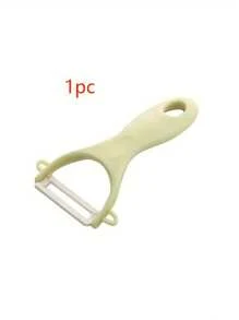 1/2/4pcs Ceramic Peeler, Plastic Handle - Ideal For Potatoes And Fruits, Must-Have For Outdoor Kitchen, Outdoor Cooking Tool | Ergonomic Design | Ceramic Blade