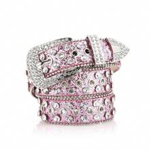 1 pièce Nouvelle mode 2025 Ceinture pour femme style étoile avec décoration de strass, boucle en alliage étincelante avec perles, ceinture polyvalente avec strass sertis pour jeans