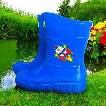 Botas de lluvia de niños y niñas - Azul - Ver 2