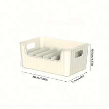 1 件调味料收纳盒，带 5 个可调节隔板，多用途厨房调味料收纳盒，节省台面和橱柜空间，适用于调味料、零食、茶包和小物品，厨房收纳盒和收纳篮 - 彩色 - 查看 4