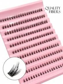 Asiteo 200 件 C 卷 DIY 下睫毛簇自然柔软漫画下睫毛簇动漫睫毛非常适合日常化妆和睫毛延长睫毛簇、睫毛簇、单根睫毛、睫毛、假睫毛