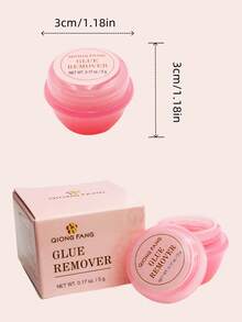 Asiteo 1pc 5g Eyelash Extension Glue Remover Non-Irritating For DIY Lash Clusters Quick Removing Grafted Eyelashes Make Up Tool Lash Glue, Eyelash Glue - Pink - View 6