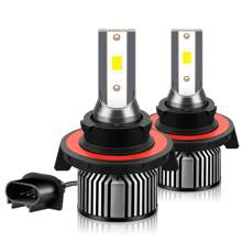 2pcs H1 H7 H11 9005 9006 H4 H13 LED Car Headlight, Ultra-White 6000K Super Bright 26000LM/Pair 260W/Pair 50000hrs Lifespan Plug-N-Play 800% Brightness