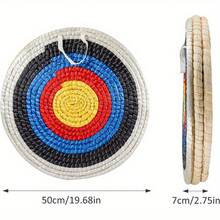 Archery Target Hand-Made Round Target Shooting Bow For Recurve Bow Compound Bow Or Longbow 20 Inches Diameter - White - View 4