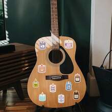 Bộ 50 miếng dán nến thơm chống thấm nước dễ thương cho bình nước máy tính xách tay ván trượt sổ lưu niệm phụ kiện, đồ dùng học tập, trở lại trường - Nhiều màu - Xem 9