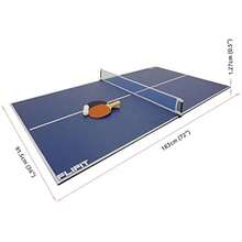 Flipit 6ft Table Tennis Top Indoor Games Table Table Tennis Set Inc. Bats Balls Net Posts For Families Adults And Reversible Ping Pong Folding Top - Blue - View 5