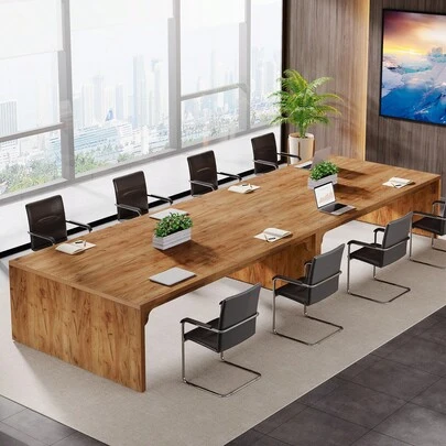 Tribesigns Conference Table, Large Rectangle Conference Room Table, Long Meeting Seminar Table Business Tables For 6-8 People