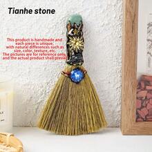 1pc Crystal Heart Shape Magic Broom Natural Amethyst Quartz Stone Craft Witch Broomstick Divination Cleansing Home Decoration Christmas Gift - Heart Broom - View 19