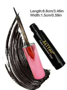 Asiteo 1pc 5ml Black False Eyelash Glue, Makeup Faux Mink Eyelash Adhesive, Quick Drying Waterproof Long Lasting Eyelash Glue - Black - View 6