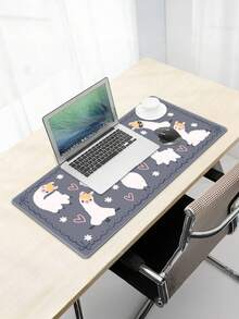 鼠标垫可水洗防滑橡胶底座锁边卡通可爱白色绵羊鼠标垫游戏桌垫电脑键盘垫笔记本电脑办公家用 - 彩色 - 查看 8