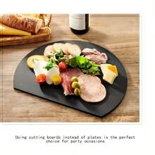 1pc Antibacterial Cutting Board, Reversible, Kitchen Meat And Veggie Separating Cutting Mat, Anti-Mold